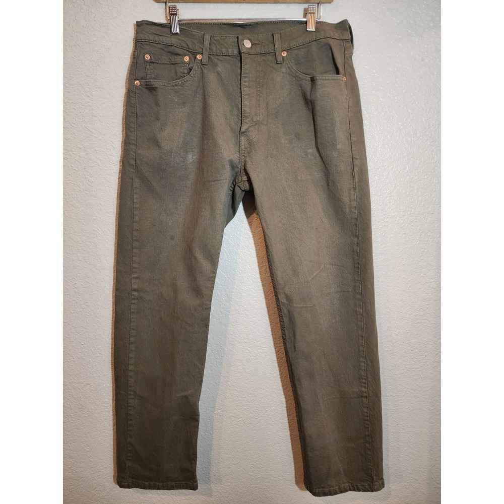 Levi's 505 Men's Denim Jeans, Size 33x30, Green, Regular Fit, Straight Leg